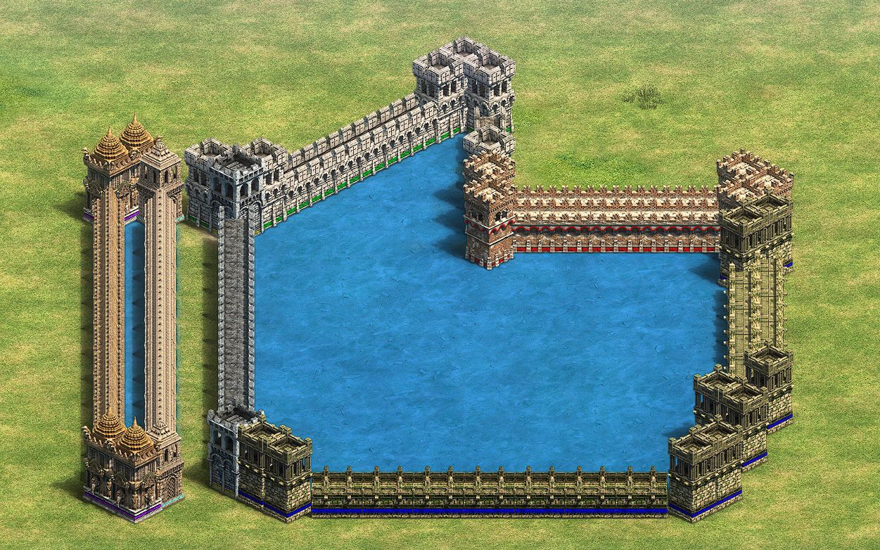 帝国时代2城墙怎么建