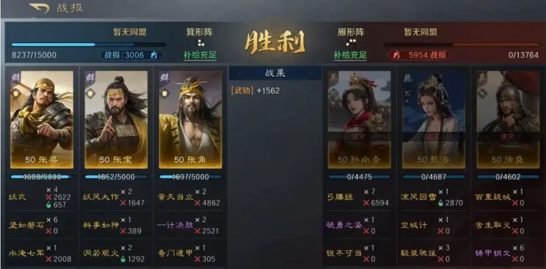 三国谋定天下张梁怎么配队