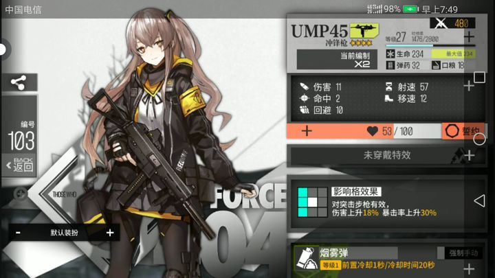 少女前线ump45怎么样