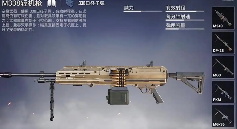 和平精英m338轻机枪怎么样 和平精英m338轻机枪怎么样