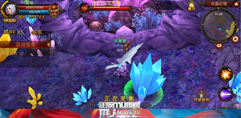 全民奇迹采水晶怎么走