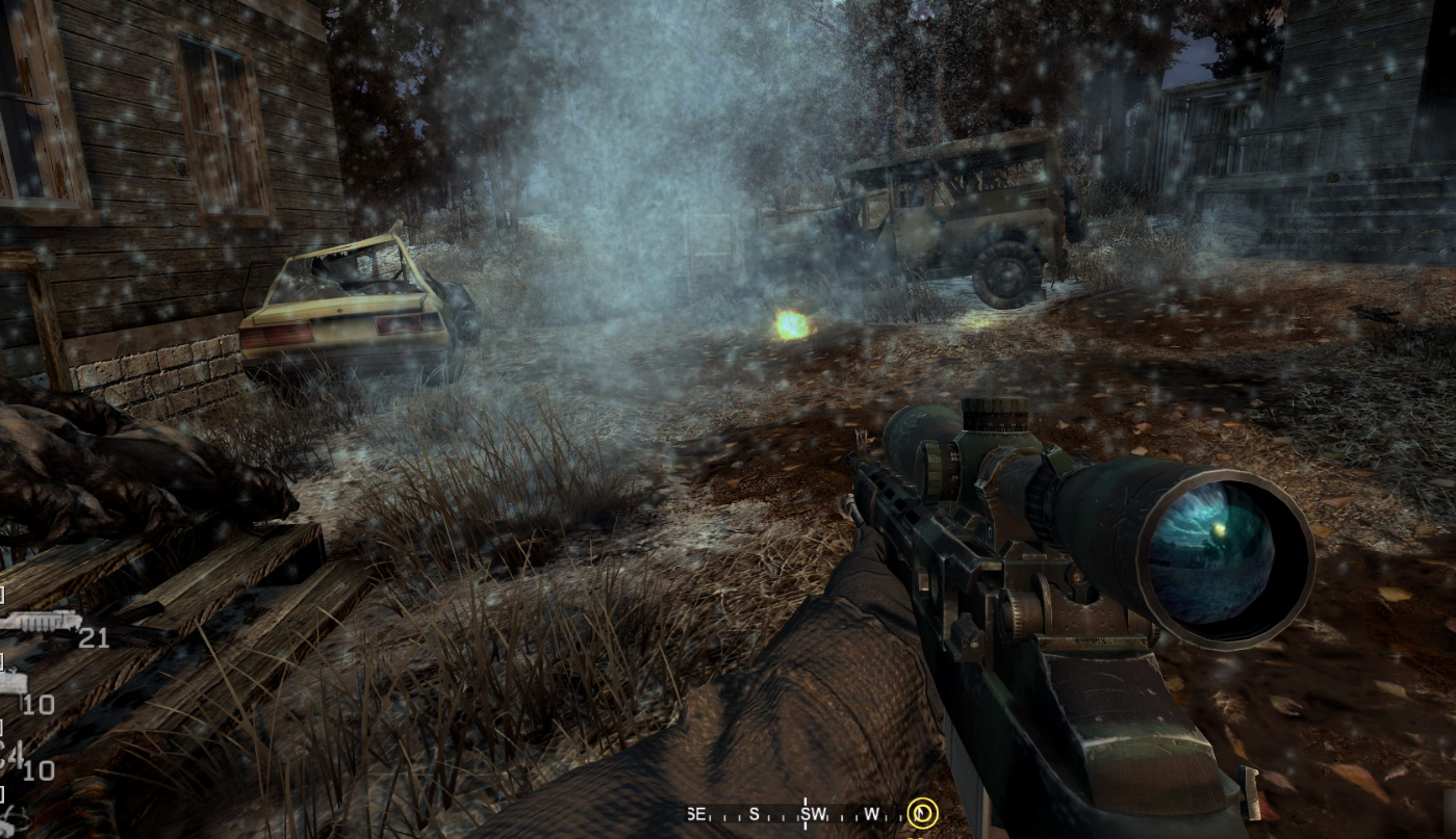 使命召唤4隐蔽的那关怎么过