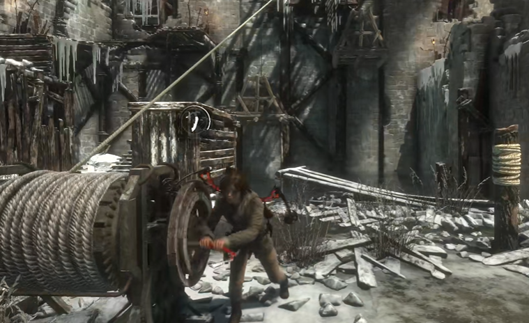 古墓丽影崛起邪恶溪谷怎么过