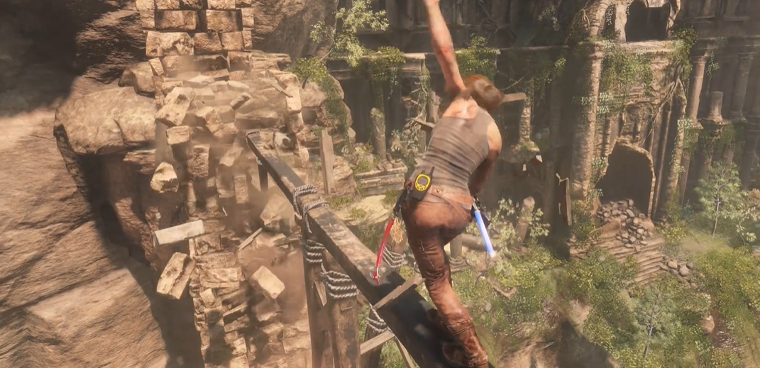 古墓丽影崛起平衡木怎么摆动