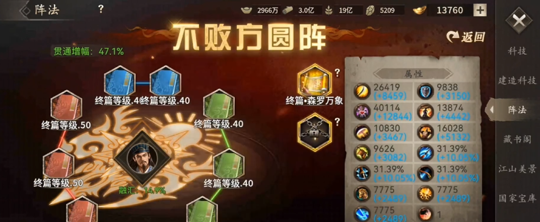 攻城掠地手游科技是什么