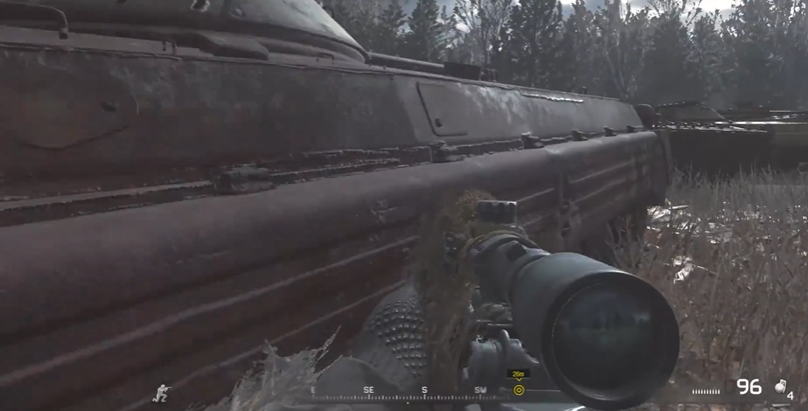 使命召唤4双狙怎么打敌人