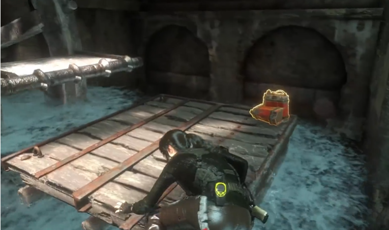 古墓丽影怎么把水闸门打开