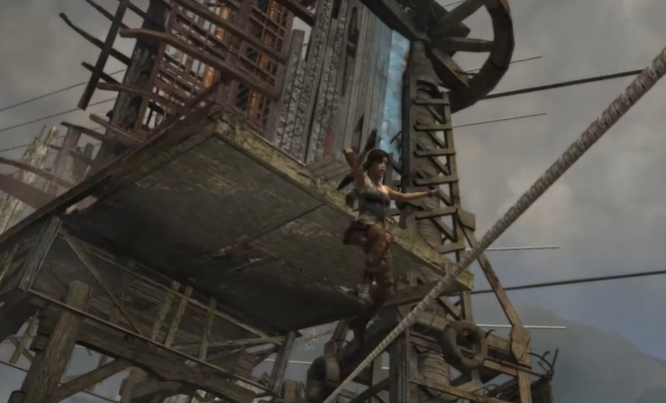 ​古墓丽影滑索那一关怎么过