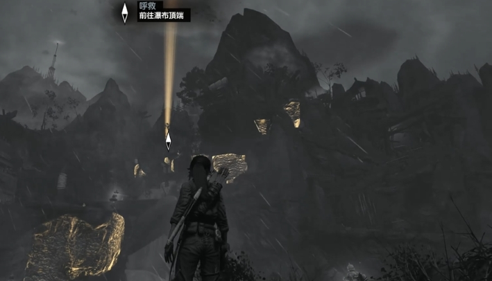 ​古墓丽影怎么到瀑布顶端