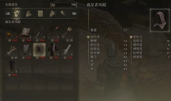 艾尔登法环法师前期衣服套装有什么推荐