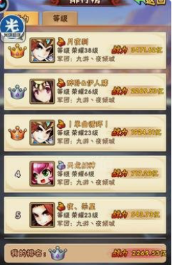 少年三国志荣耀等级怎么用 少年三国志荣耀等级怎么用