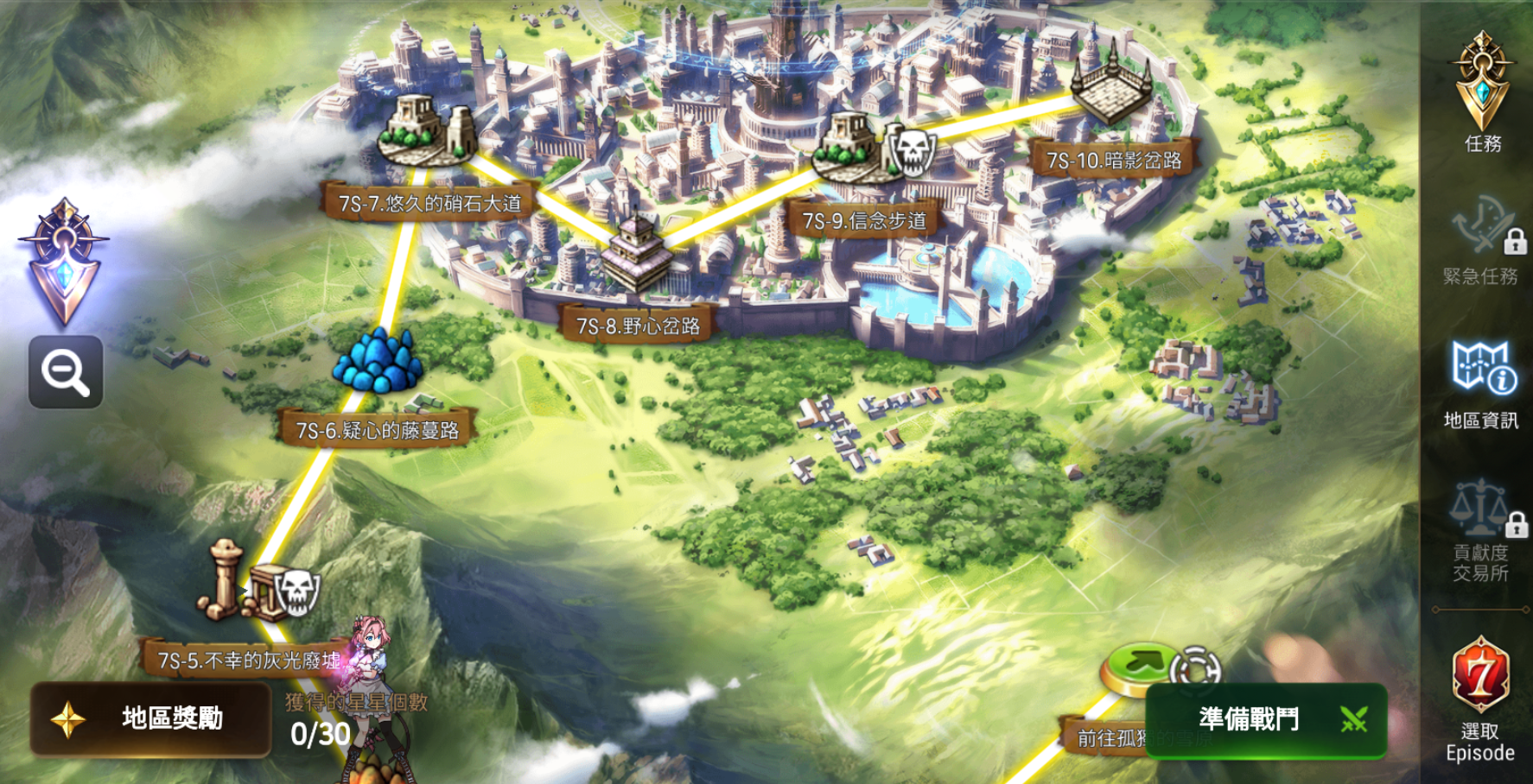 第七史诗刷经验哪个图最好