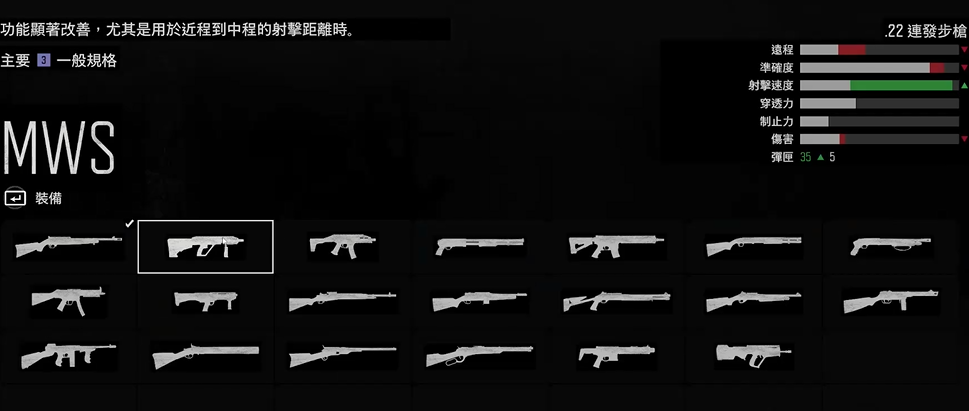 往日不再中期什么枪好