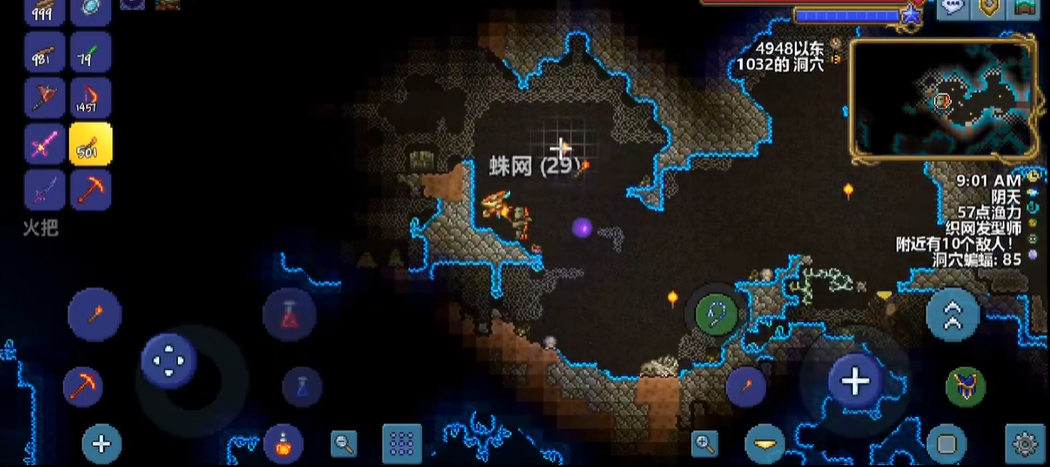 泰拉瑞亚1.4蜘蛛洞在哪